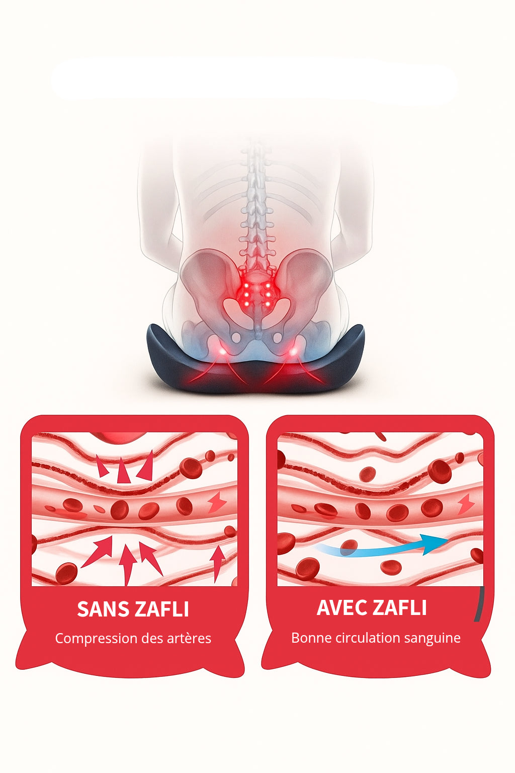 Sitty™ by Z - Coussin de Siège Ergonomique