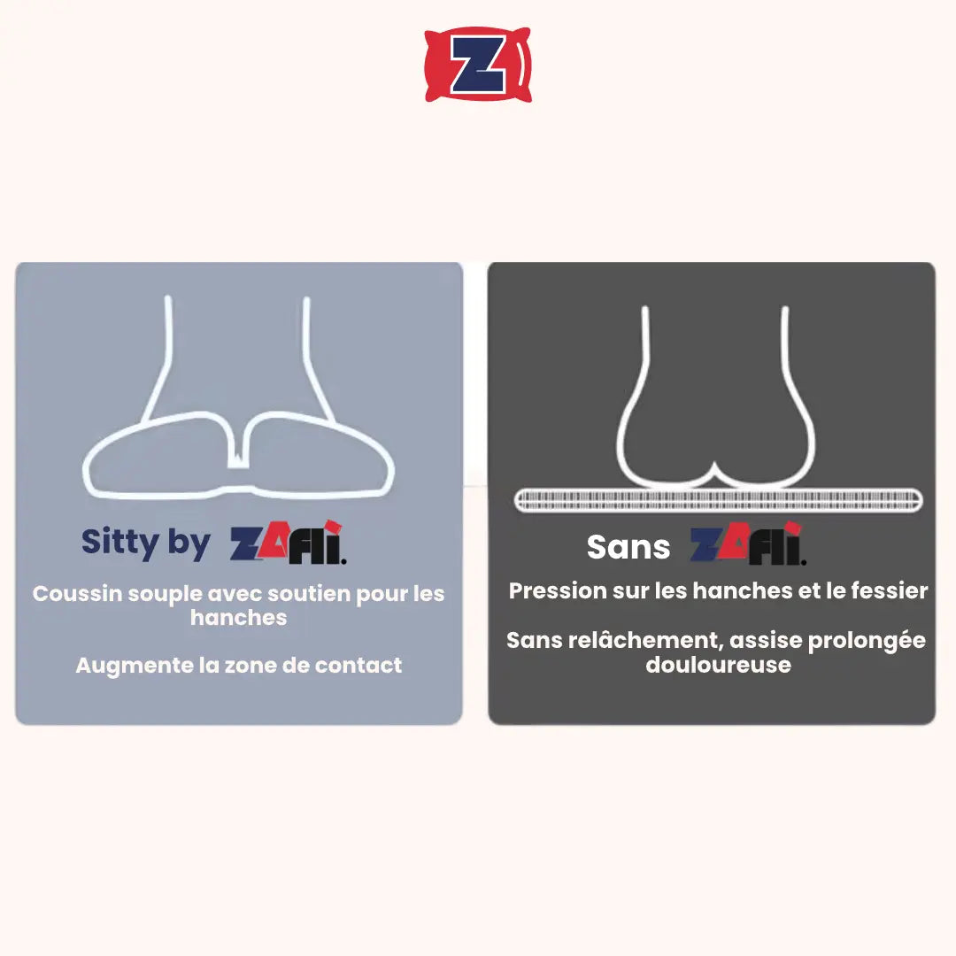 Sitty™ by Z - Coussin de Siège Ergonomique